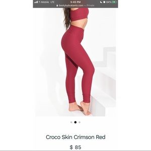 Booty by Brabants Crimson Croco Legging